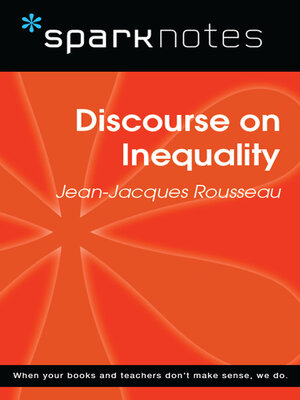 cover image of Discourse on Inequality (SparkNotes Philosophy Guide)